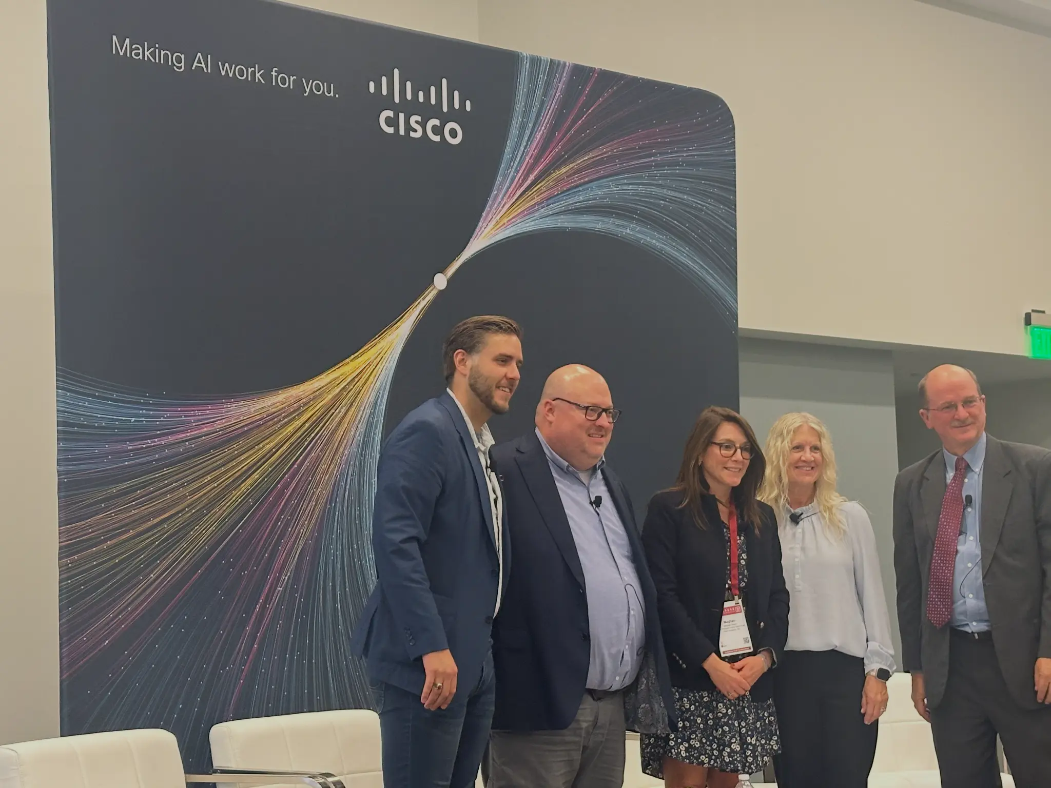 Jason Fleagle speaking at EDUCAUSE Annual Conference with Cisco panel