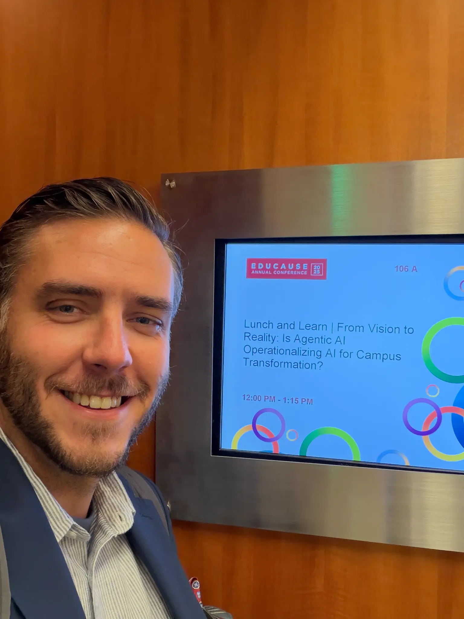 Jason Fleagle at EDUCAUSE session on Agentic AI