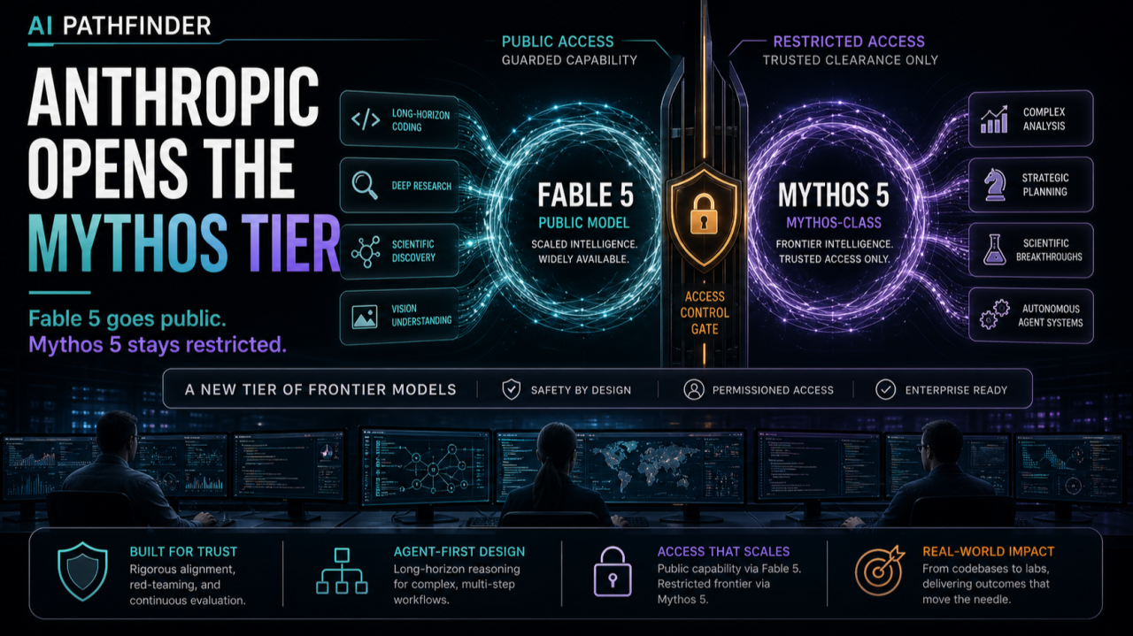 Anthropic Opens the Mythos Tier - Claude Fable 5 goes public, Mythos 5 stays restricted