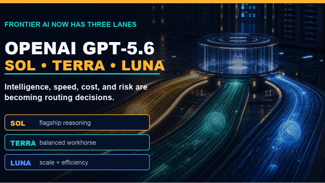 AI Pathfinder graphic for OpenAI Launches GPT-5.6 Preview With Three Lanes: Sol, Terra, and Luna