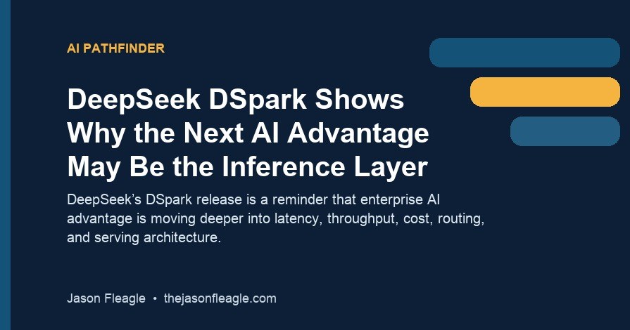 AI Pathfinder featured graphic for DeepSeek DSpark Shows Why the Next AI Advantage May Be the Inference Layer