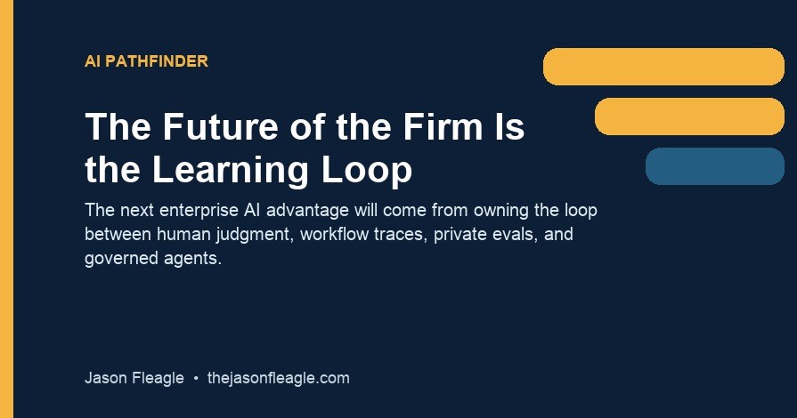 AI Pathfinder featured graphic for The Future of the Firm Is the Learning Loop